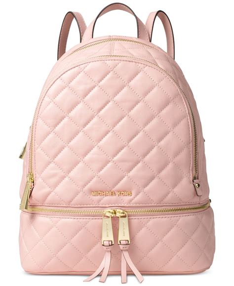 light pink michael kors backpack|michael kors large pink bag.